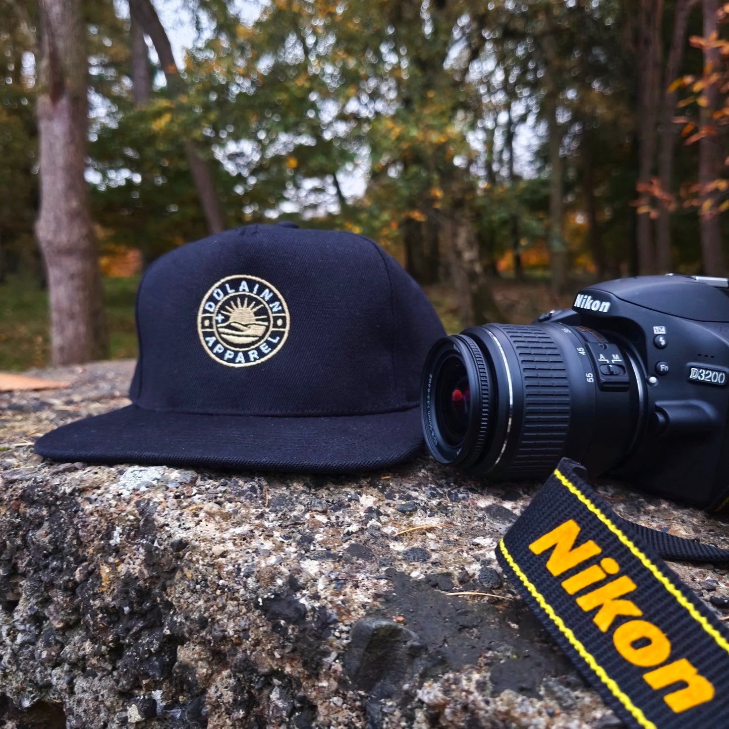 Dúlainn Retro 5-Panel Snapback Black