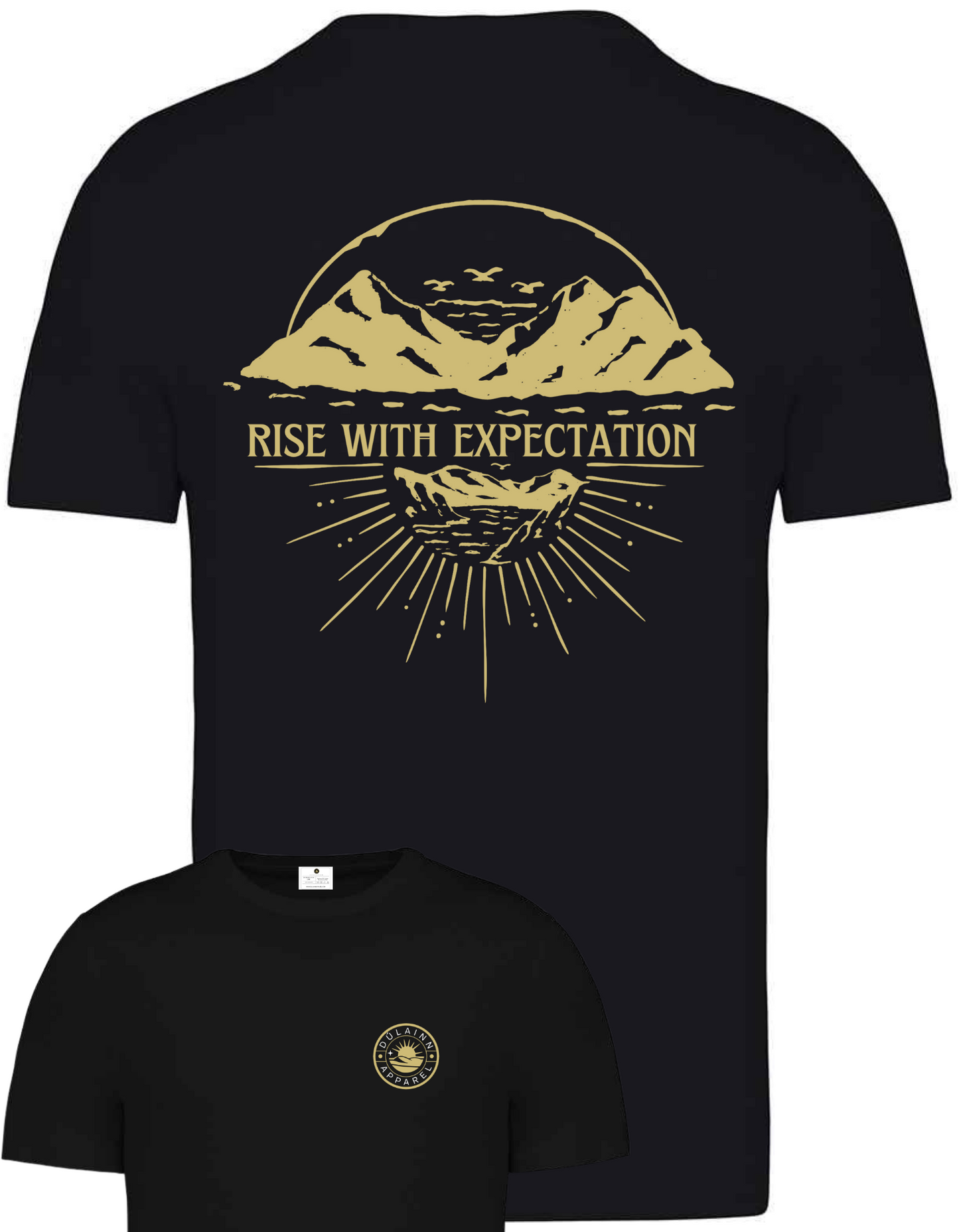 Dúlainn Apparel Unisex Heavyweight T-Shirt  (Generic Black - Dawn Breaker)