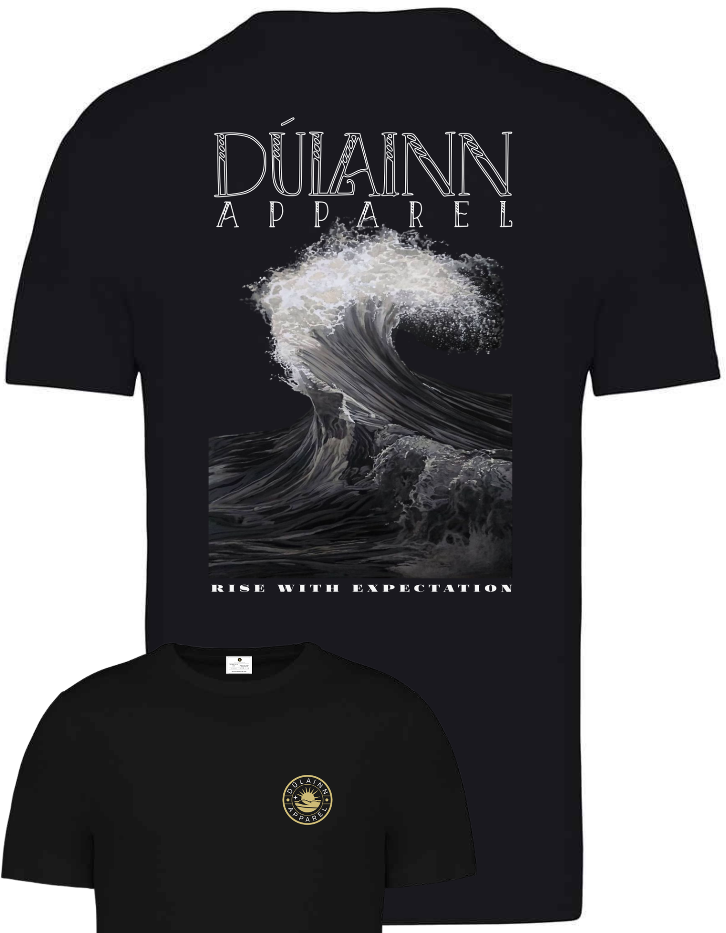 Dúlainn Apparel Unisex Becoming Collection Heavyweight T-Shirt (Black Edition - Loinnir Rising)