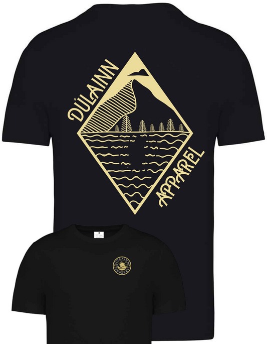 Dúlainn Apparel Unisex Heavyweight T-Shirt  (Generic Black Summit Reflection)