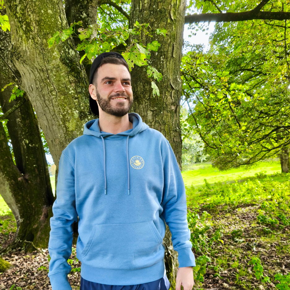 Dúlainn Apparel Unisex Organic Cotton blend Hoodie (Indigo Blue)