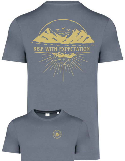 Dúlainn Apparel Unisex Heavyweight T-Shirt  (Mineral Grey - Dawn Breaker)