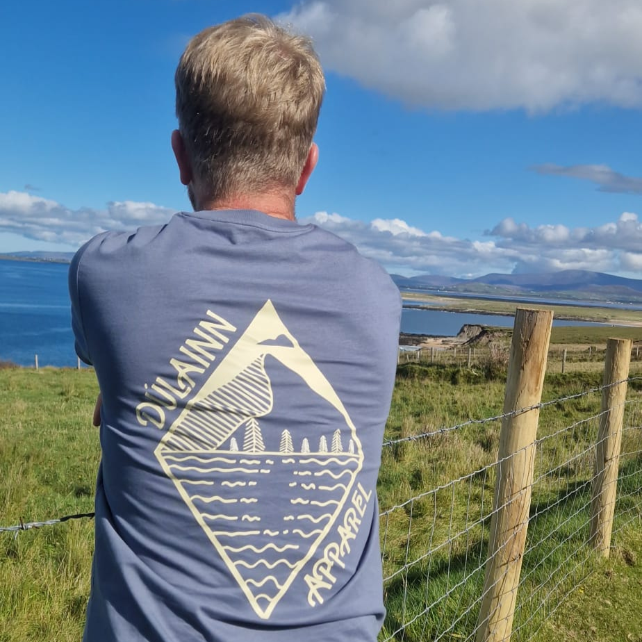 Dúlainn Apparel Unisex Heavyweight T-Shirt  (Mineral Grey - Summit Reflection)