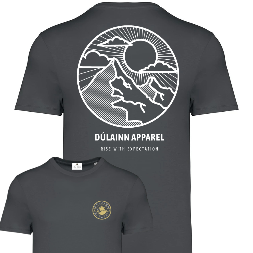 Dúlainn Apparel Unisex Signature Heavyweight T-Shirt - Cloud Breaker ( Iron Grey Edition )