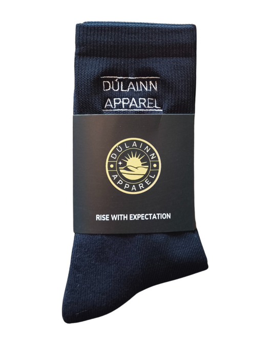 Dúlainn Apparel Everyday Cotton Blend Socks - Black