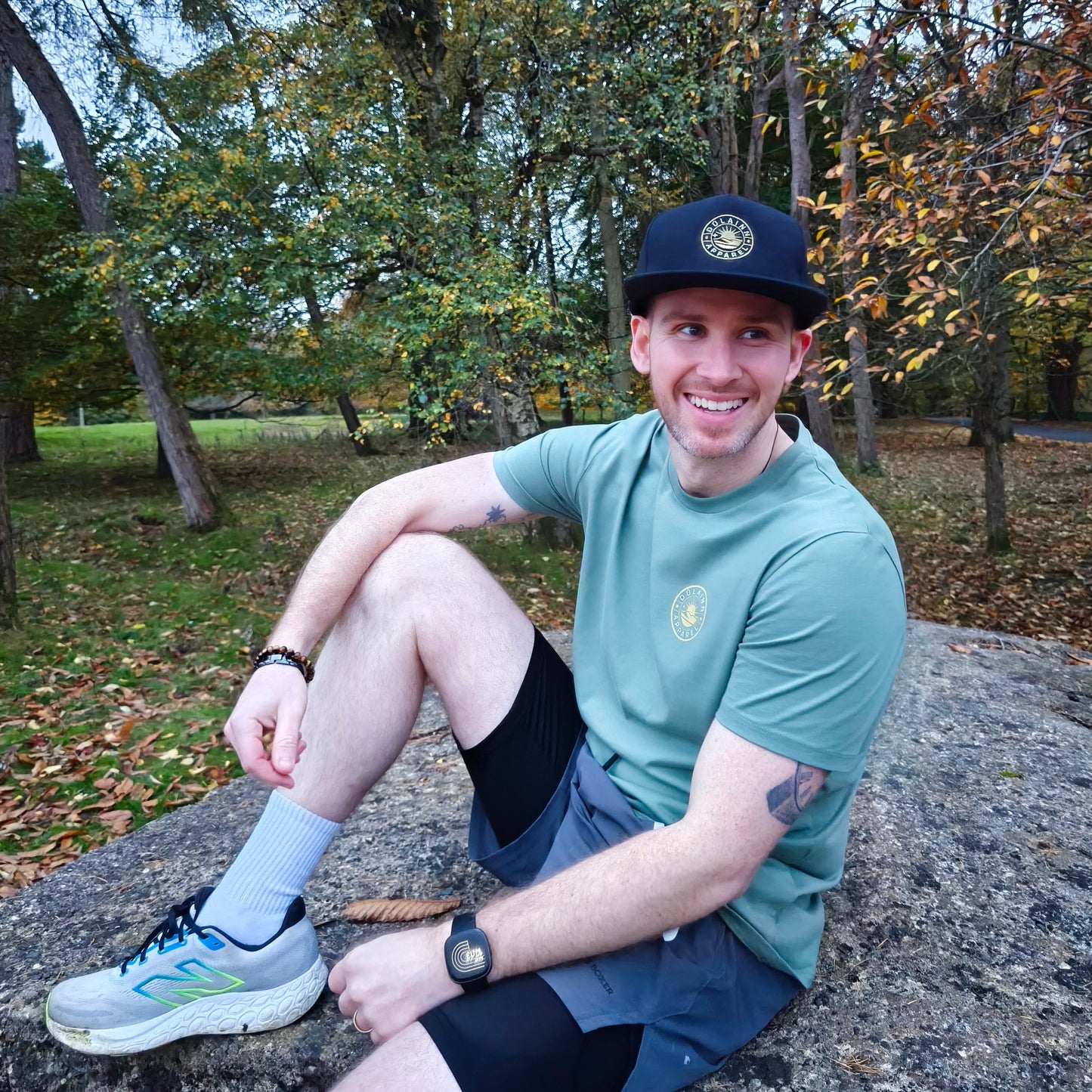 Dúlainn Retro 5-Panel Snapback  Black