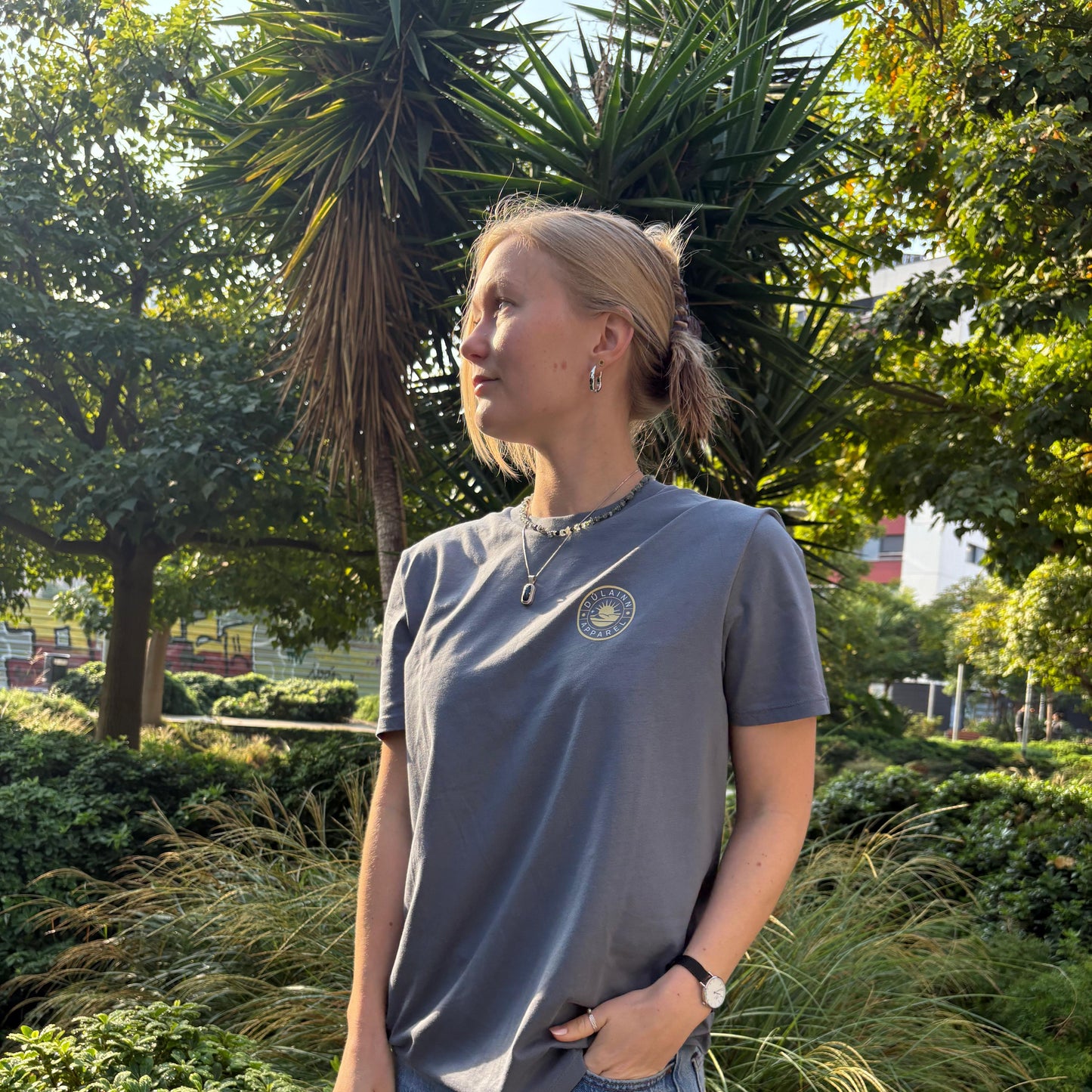 Dúlainn Apparel Unisex Heavyweight T-Shirt  ( Mineral Grey )